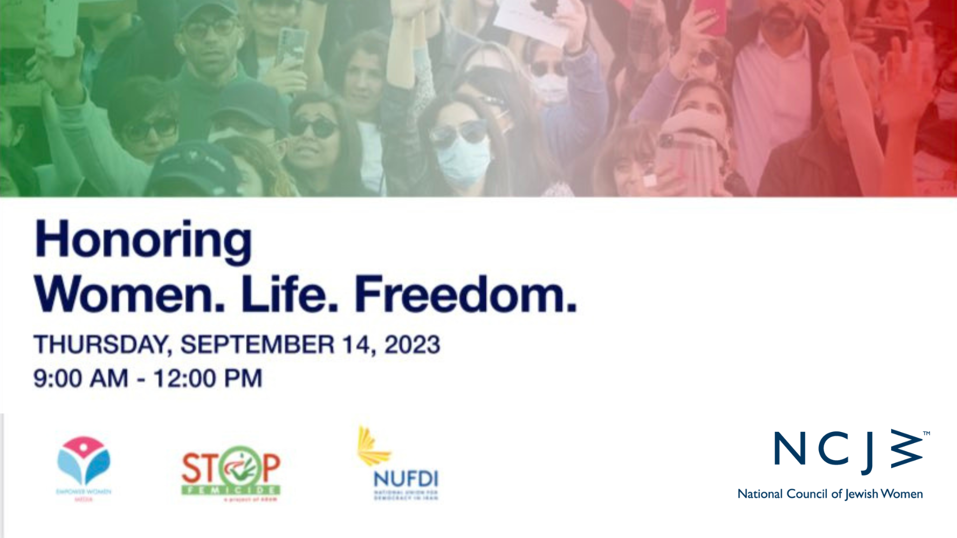National Council Of Jewish Women Honoring Women Life Freedom Event In Solidarity With