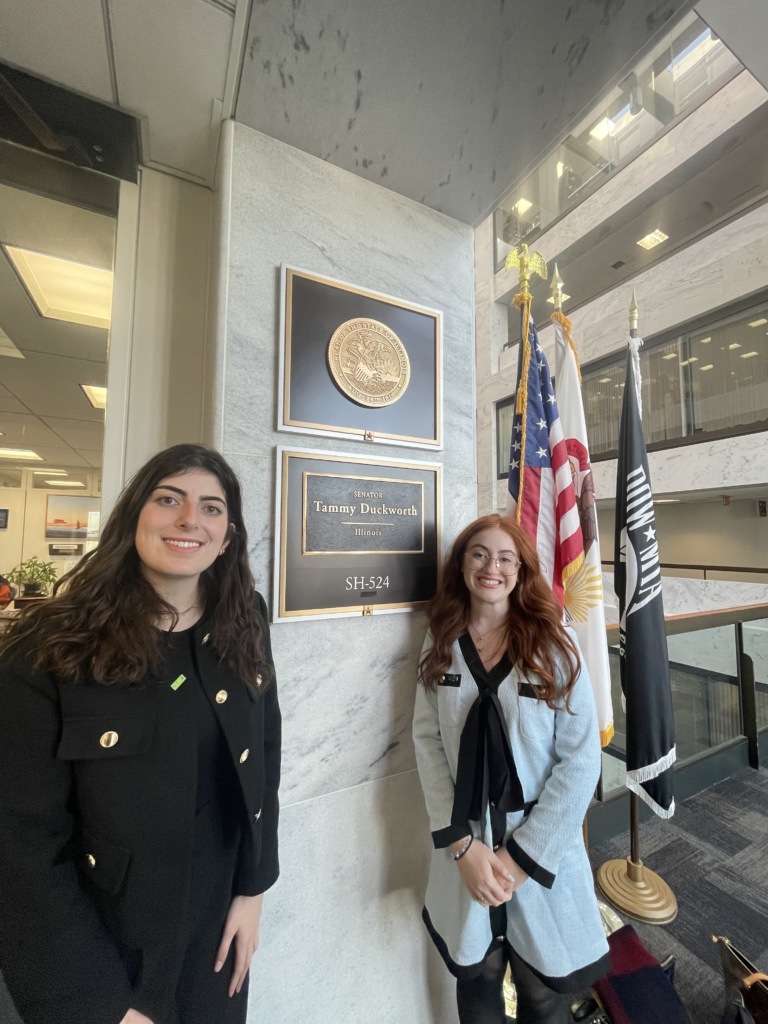 Ella and Skyler after their meeting with Senator Tammy Duckworth’s office