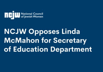 NCJW Opposes Linda McMahon for Secretary of Education Department